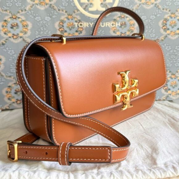 AUTH BRAND NEW Tory Burch Small Eleanor Rectangular Bag in Malt Whiskey $598 - Picture 17 of 17